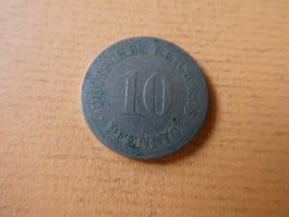 Dt. Reich 1875 F, 10 Pfennig