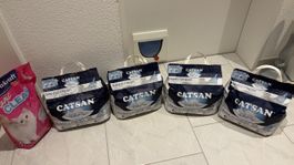 Set Katzenstreu 4 CATSAN Bianco Fresh 1x Vitakraft MagicClea