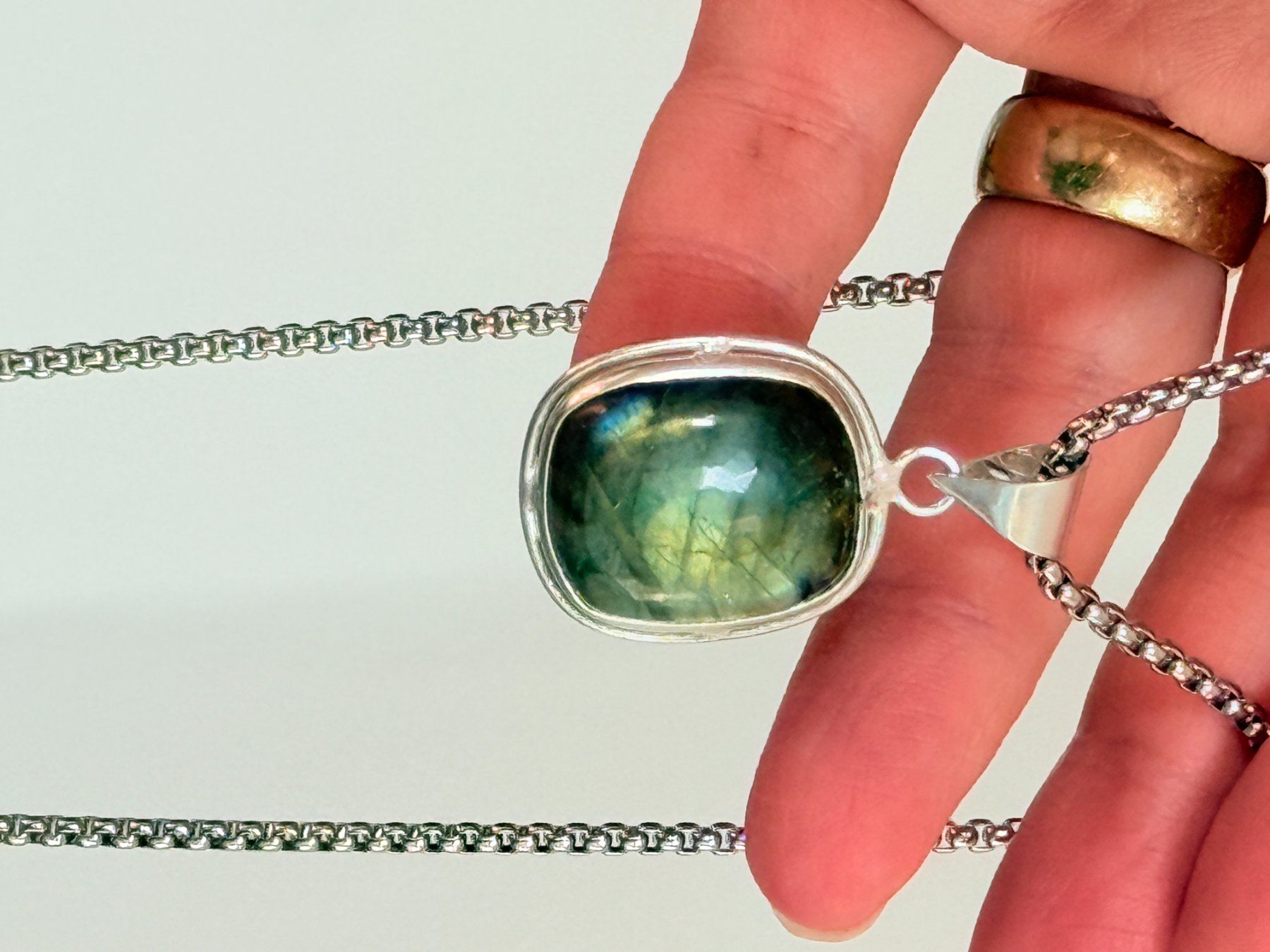 Catenine: Collier avec labradorite ✨ – Nuovo e nell'imballaggio originale da Genève venduto da AGBERG 5