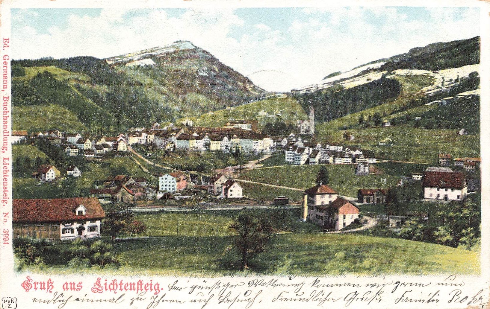 Cartoline postali: Lichtensteig (SG) Panorama – Usato da Biasca venduto da Blenio71