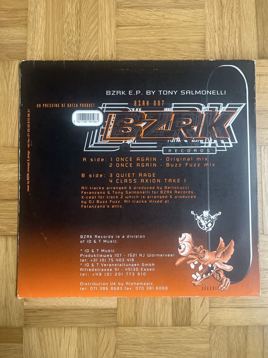 Dischi in vinile: Tony Salmonelli Hardcore / Gabber Vinyl – Usato da Wangen b. Olten venduto da break72 1