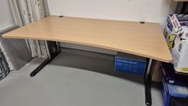 Schreibtisch höhenverstellbar Holzoptik guter Zustand