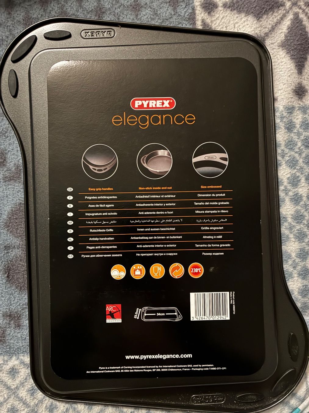 Pyrex Teglie da forno: Neues Pyrex Backblech "Elegance"  34 x 23,5 cm – Nuovo (secondo la descrizione) da Oberrüti venduto da Jomaru 2
