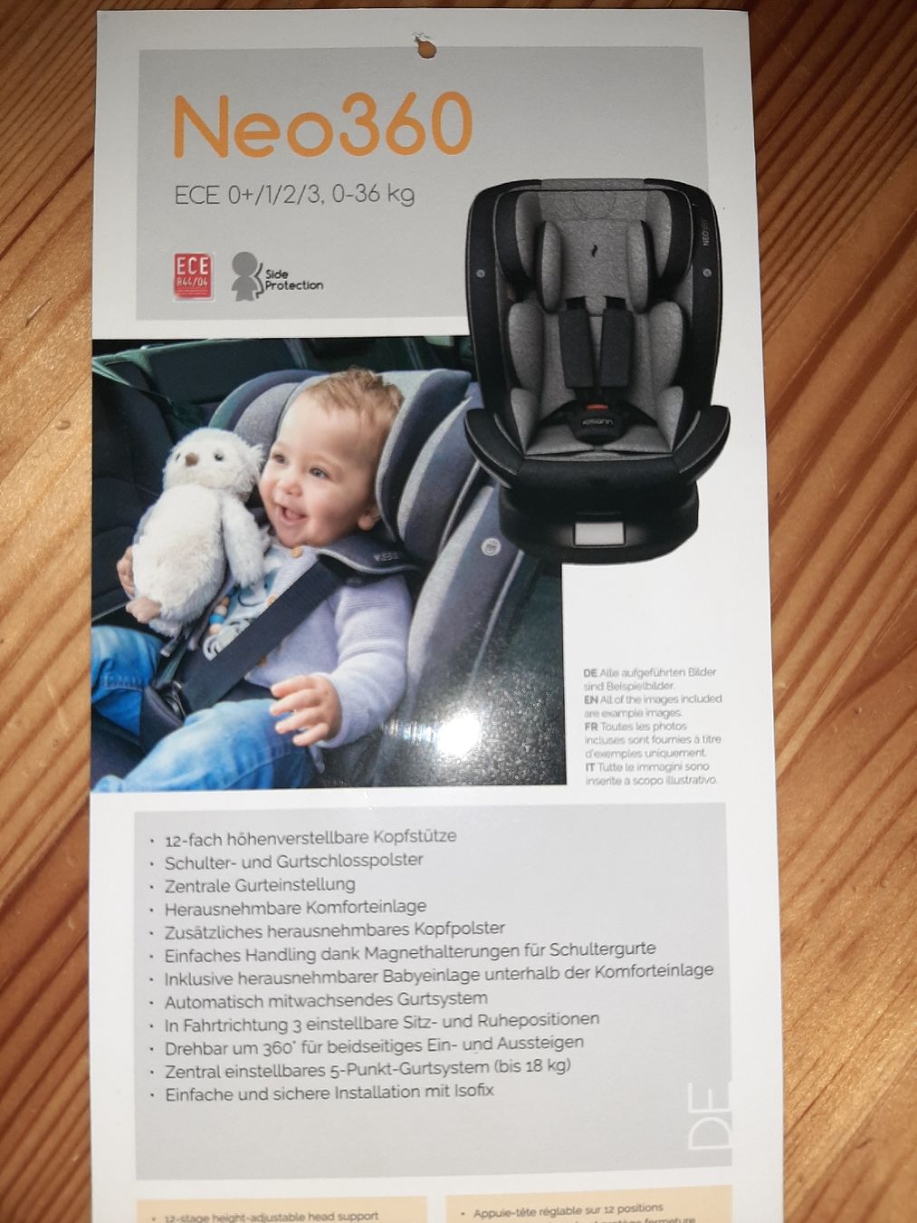 Osann Seggiolini per auto: Siège auto pour bébé NEO360°, état impeccable! – Usato da Farvagny-le-Grand venduto da Stylefree 1