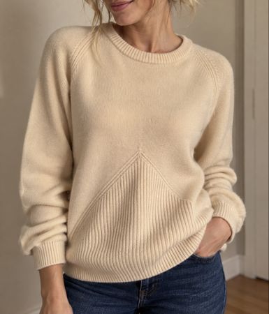 Pull Hermès laine vierge beige taille 36 bon état