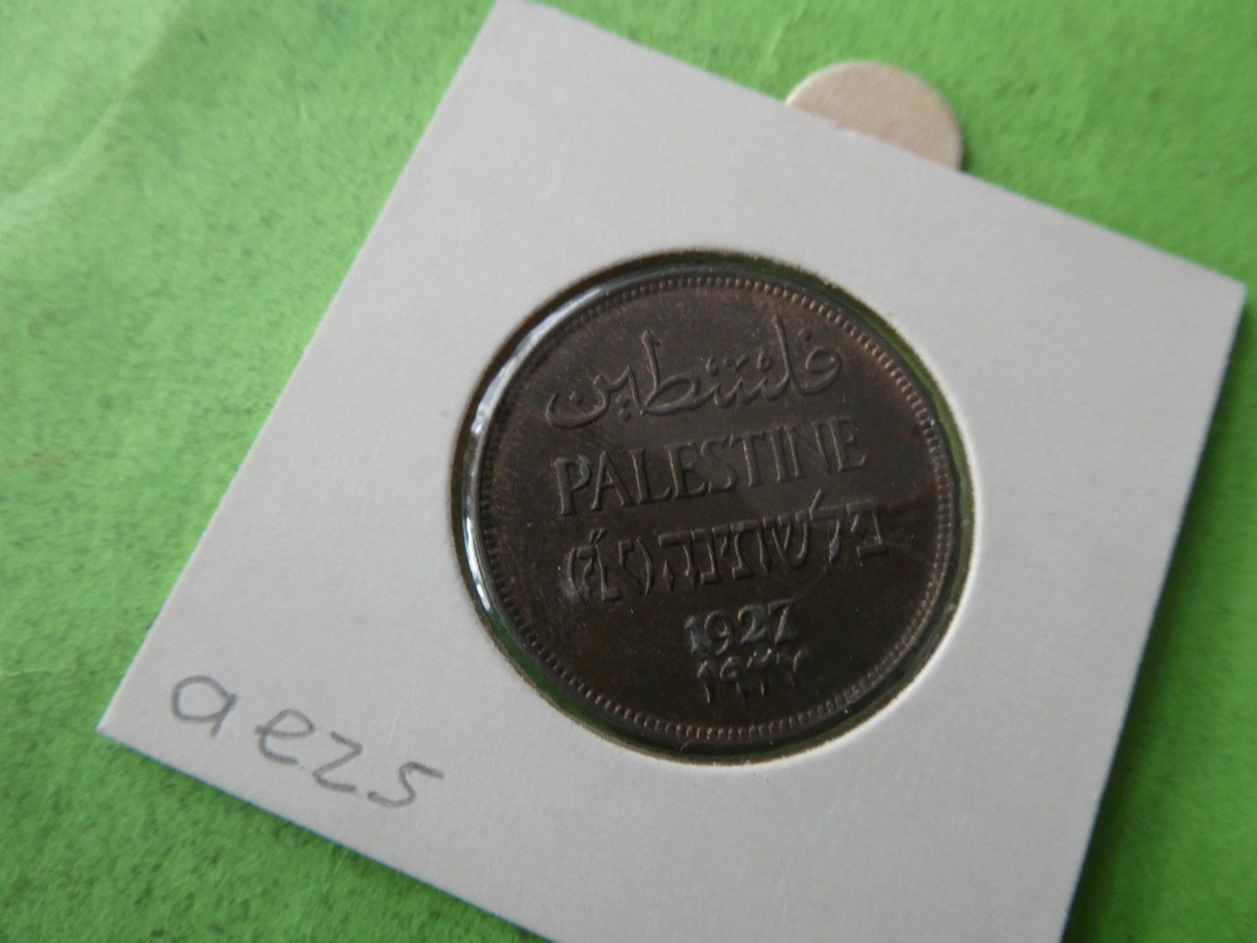 Tutti le monete: Palästina 1927, 2 Mils   unz – Usato da Hinterforst venduto da Rohusri 1