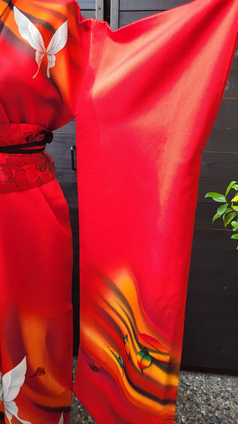 Kimono: Kimono red – Nuovo (secondo la descrizione) da Fribourg venduto da VictoriaShop7 6