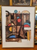 Rudolf Mirer „Nächtliche Stadt“ 1991 gerahmt
