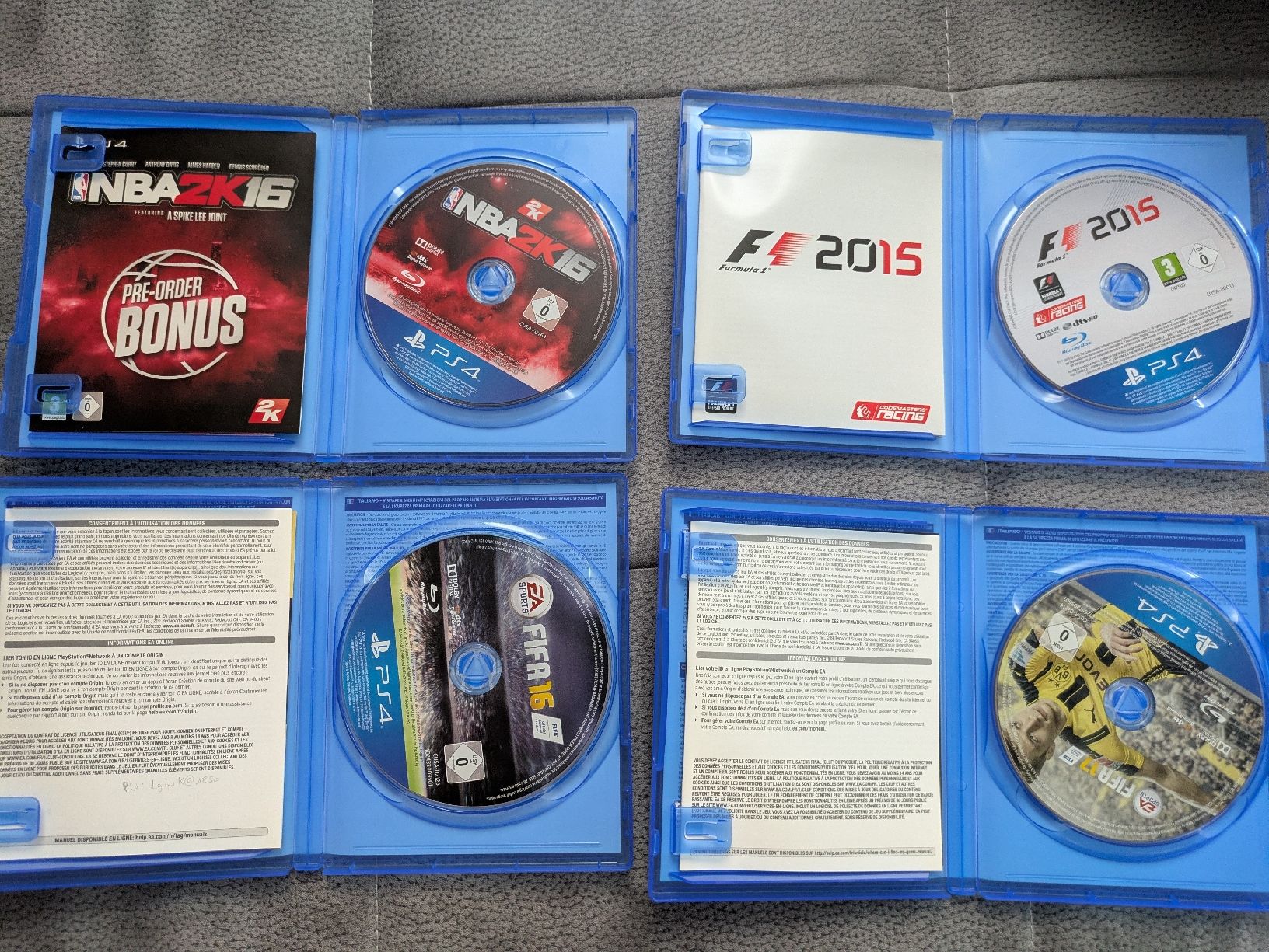 Jeux: PS4 "Sport-Bundle" - FIFA , Formel 1 und NBA – Neuf (Voir description) à Diepflingen par Ricarda_96 2