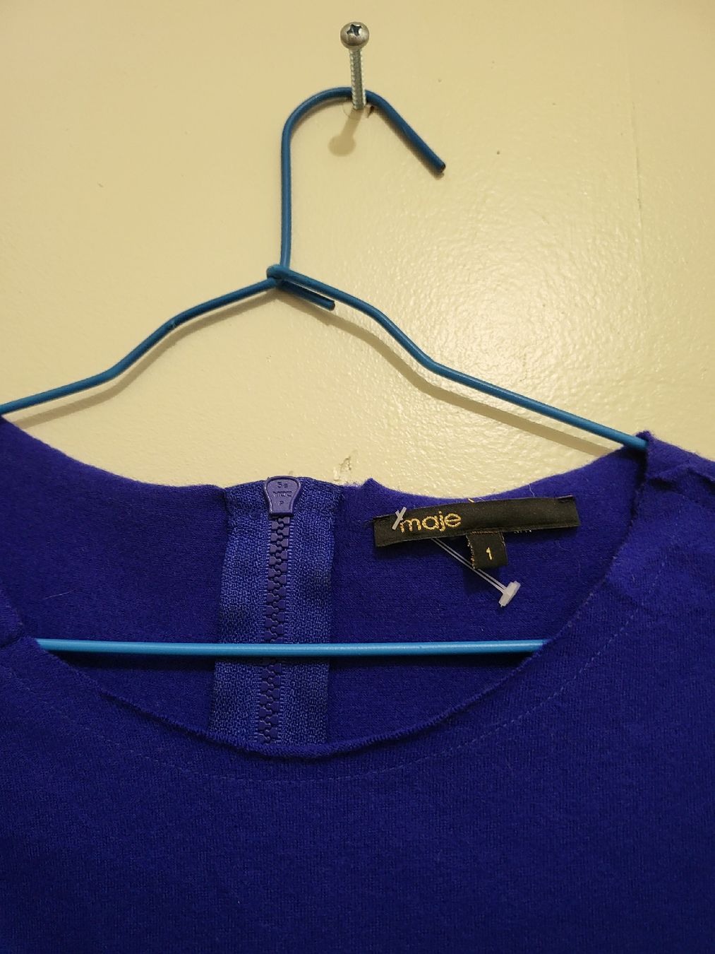 Maje Robes: Robe Maje Laine taille 1 bleue électrique - parfait – D'occasion à Niedergösgen par Eva2410 3