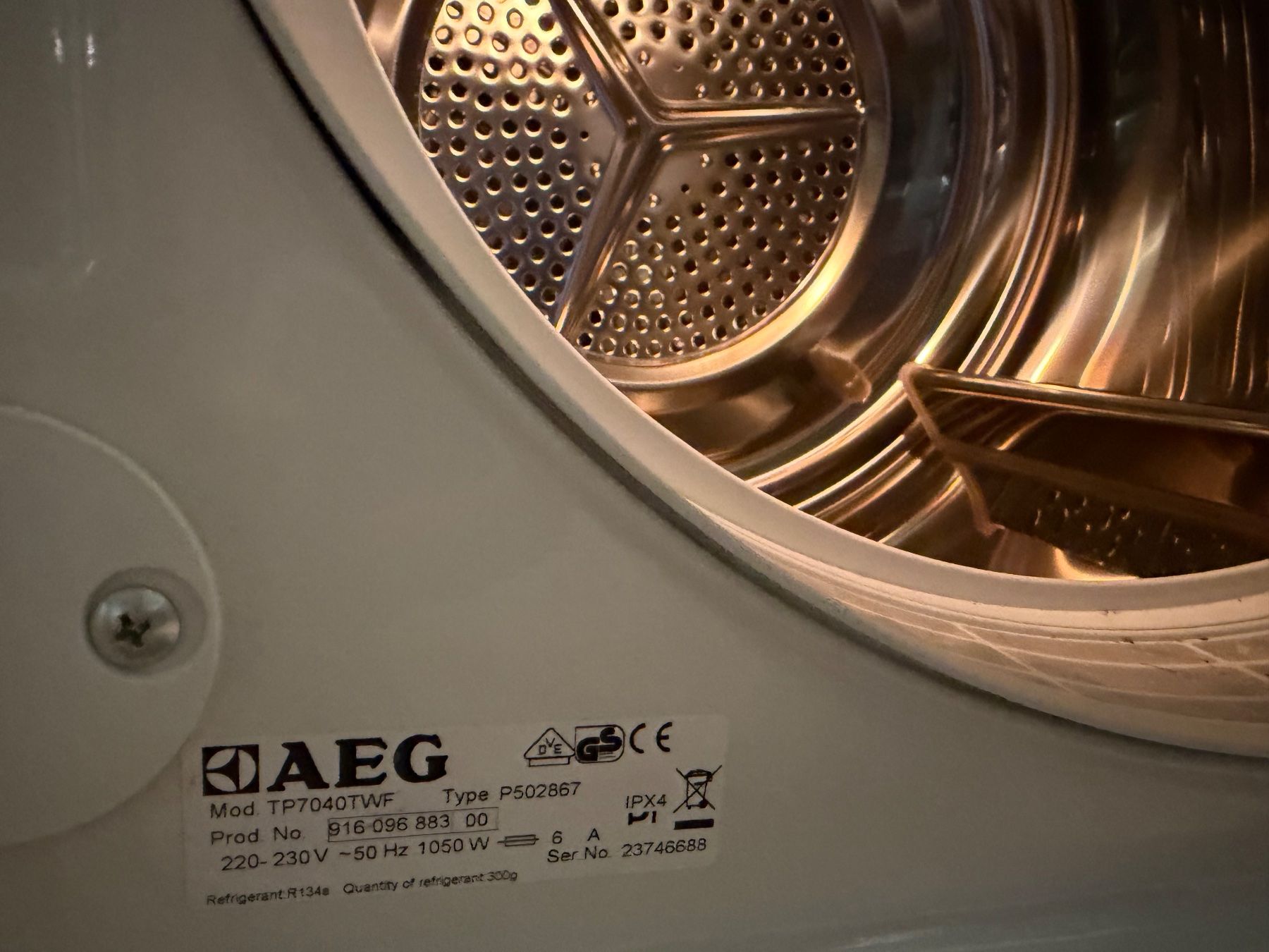 AEG Asciugatrici: Sèche-linge AEG 7kg Mod TP7040TWF bon état – Usato da Chandonne (Liddes) venduto da ISABI-1 2