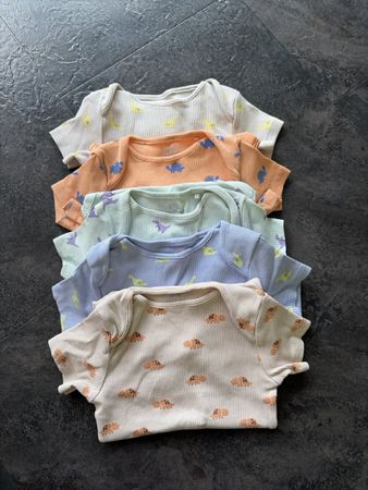 Lot de 5 body manches courtes 12-18 mois 