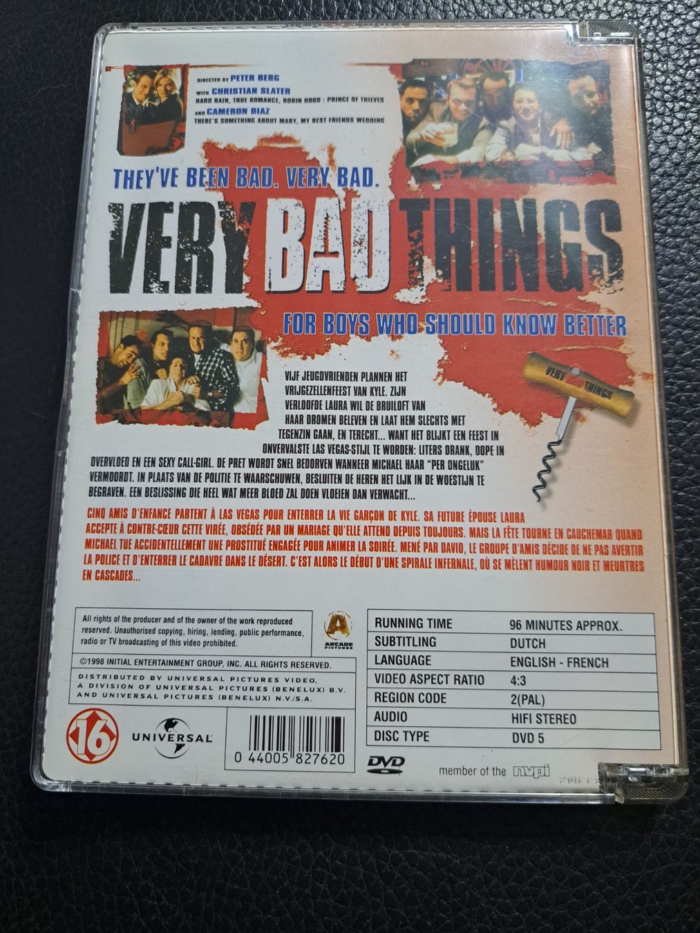 Alle DVDs: Film DVD very bad things – Gebraucht aus Marly von mic_7k82 1
