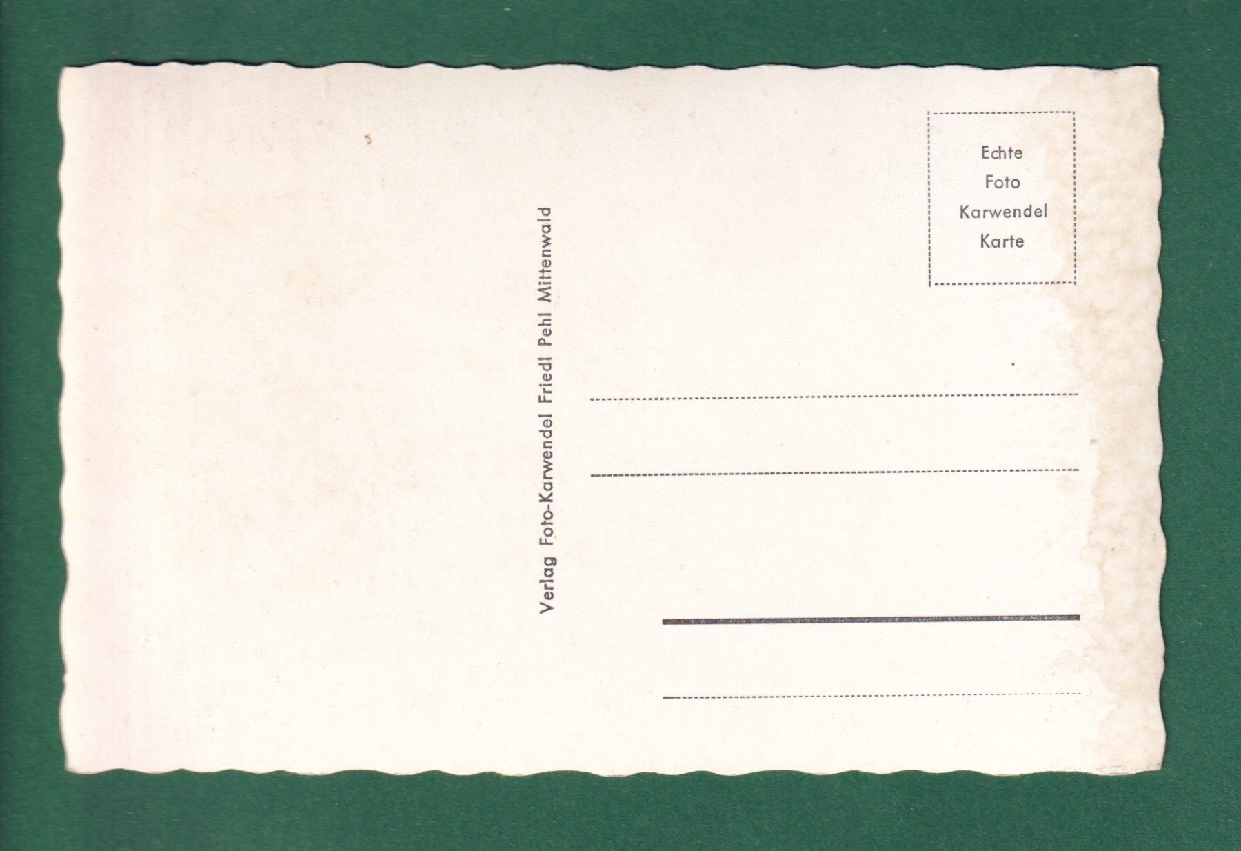 Cartoline postali: MITTENWALD - Karwendel – Usato da Pully venduto da nicecards-shop 1