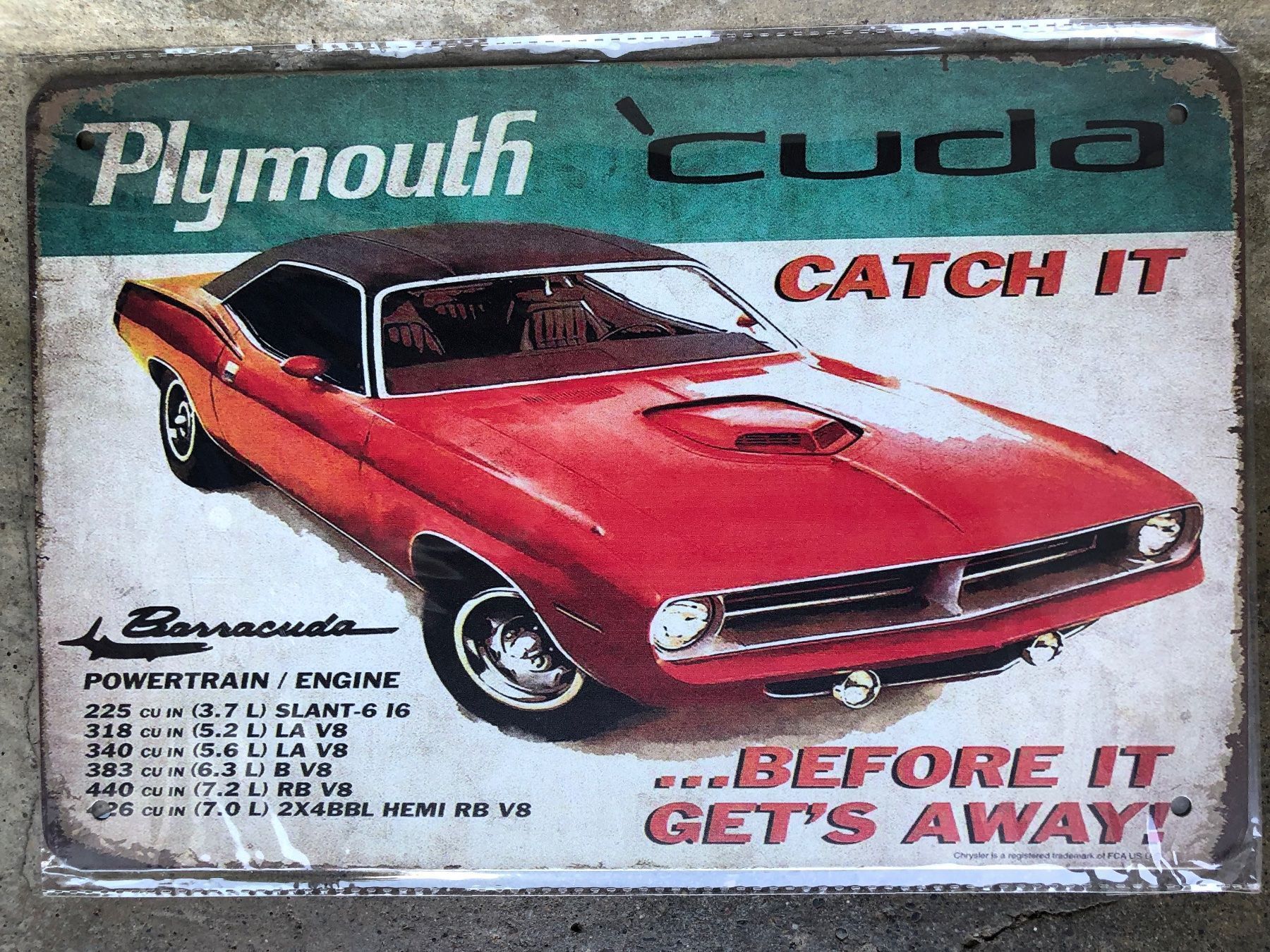 Schilder: Plymouth cuda mopar v8 classic Oldtimer – Neu (gemäss Beschreibung) aus Reinach AG von rares75