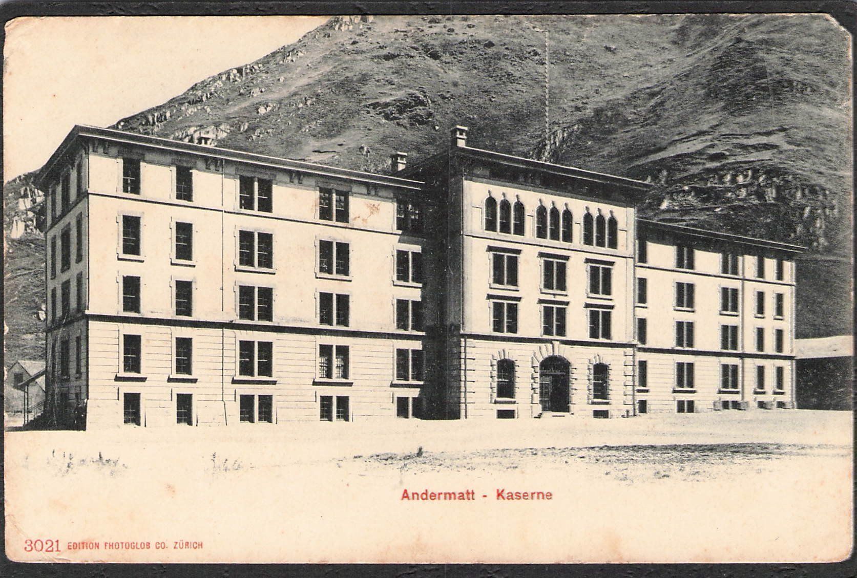 Cartoline postali: -Andermatt , Kaserne – Usato da Reichenburg venduto da Pipo-67