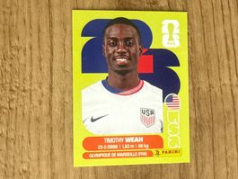 Panini FIFA WM 2026 Sticker Timothy Weah USA 12