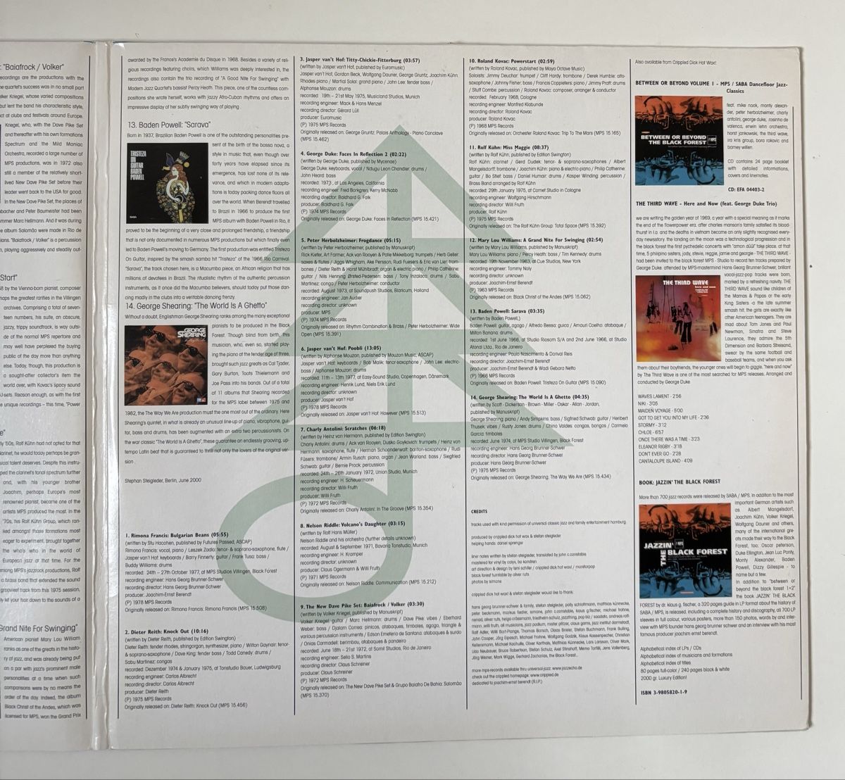 Dischi in vinile: Between Or Beyond The Black Forest 2 MPS 2 x Vinyl EX/EX – Usato da Neuchâtel venduto da Deivid2 1