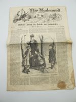 " Die Modewelt " Original Zeitung vom März 1877! Rarität
