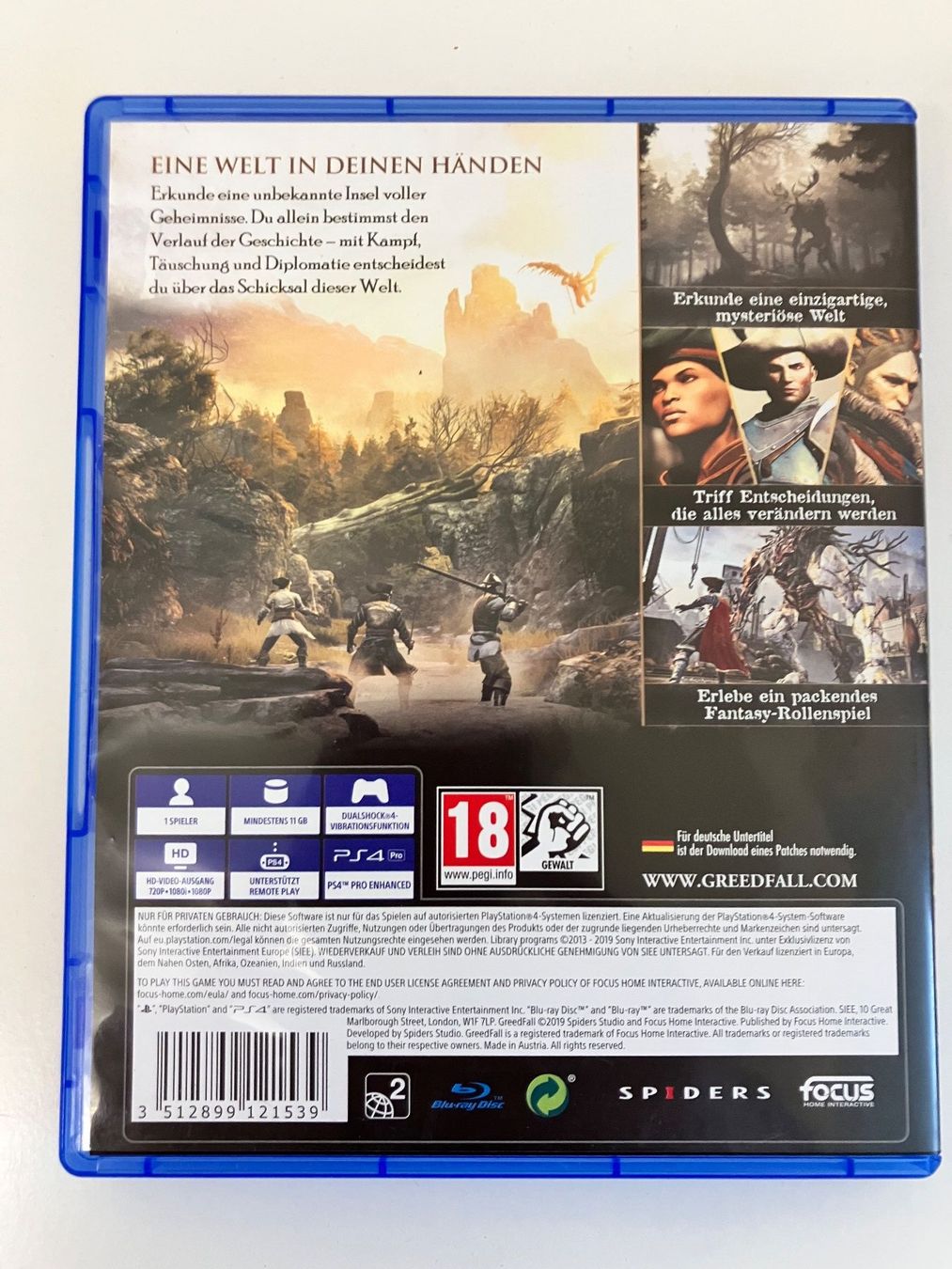 Giochi: GreedFall, Sony Playstation 4, – Usato da Winterthur venduto da simba1983 1