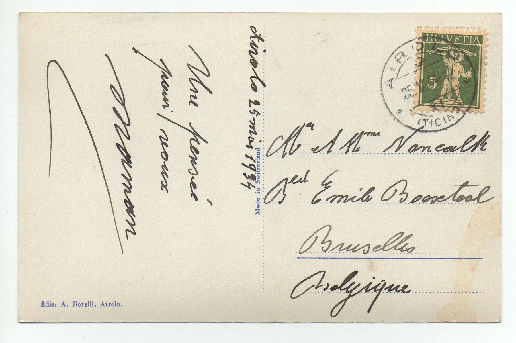 Cartes postales: AIROLO Nr. 804 – D'occasion à Jona par philajona 1