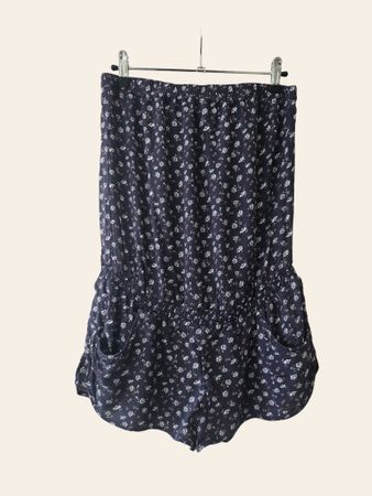Abercrombie & Fitch Jumpsuit Gr. S – Blau Floral Sommer 