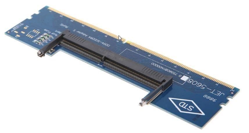 Memoria / RAM: DDR4 Ram SODIMM auf DIMM-Adapter – Nuovo e nell'imballaggio originale da Unterägeri venduto da RmOnline 1