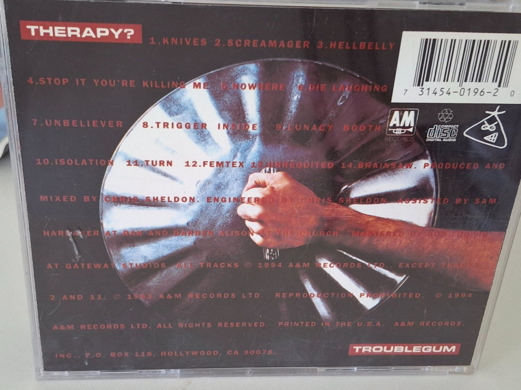 CD: CD Therapy? - Troublegum Hard-Rock – Usato da Aarberg venduto da Jackup1 1