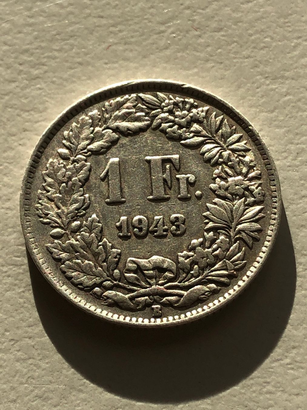 Tutti le monete: 1 Fr. 1943 – Usato da Schötz venduto da Odpa