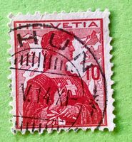  Nr.120 Brustbild der Helvetia mit Schwert GESTEMPELT    