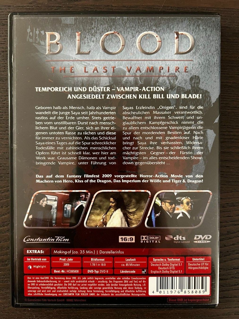 Alle DVDs: Blood - The Last Vampire – Gebraucht aus Zürich von FilmFreunde 1