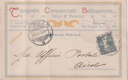 AK Bellinzona - Tipografia Bellinzonese Leins & Vescovi 1919