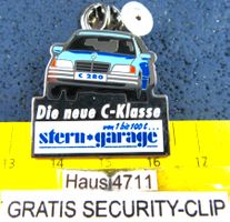 MERCEDS C 280 AUTO STERN-GARAGE PIN MIT SECURITY-CLIP