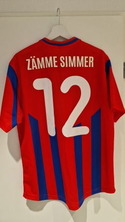 Cupfinal FC Basel Zämme Simmer Trikot #12 2025