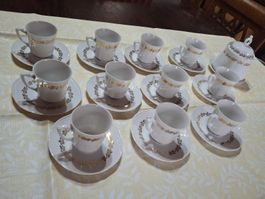 Vintage Kaffeeservice von Winterling Schwarzenbach 24 Teilig