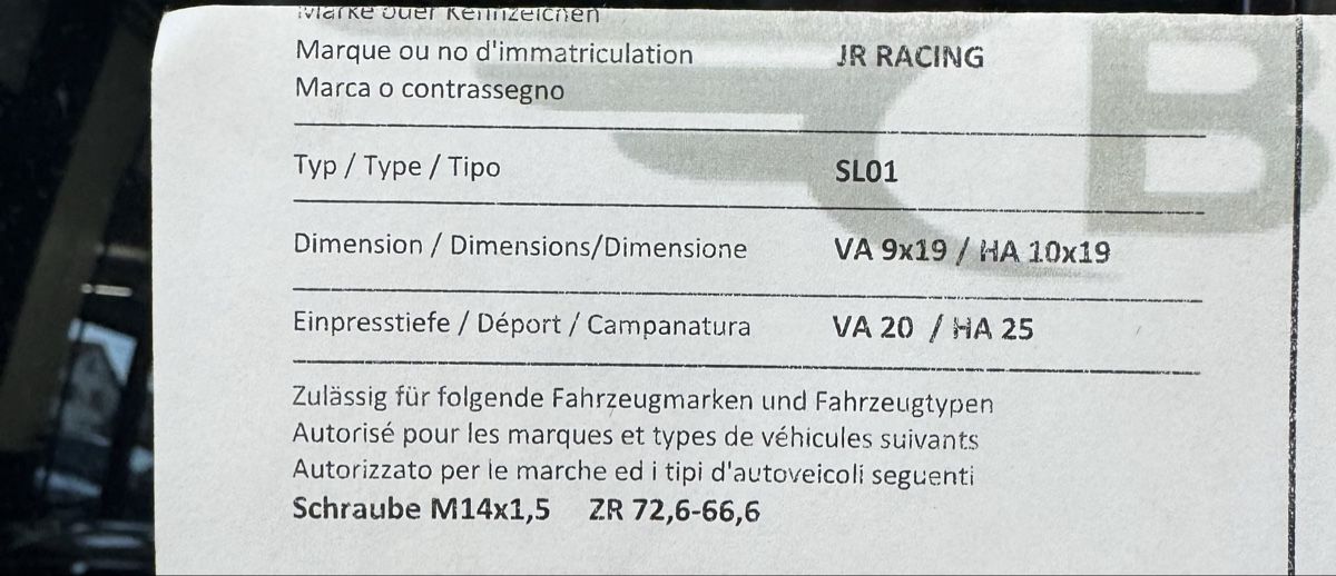 Pneus & Kompletträder: Japan Racing SL01 Flowforming – Gebraucht aus Seuzach von R_DE 4