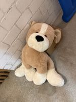 Stofftier Hund gross Plüschtier beige gebraucht