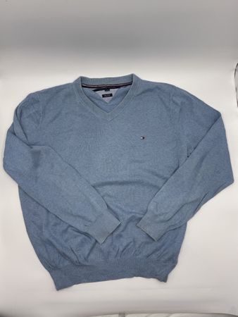 Hellblauer Tommy Hilfiger Pullover, Grösse L