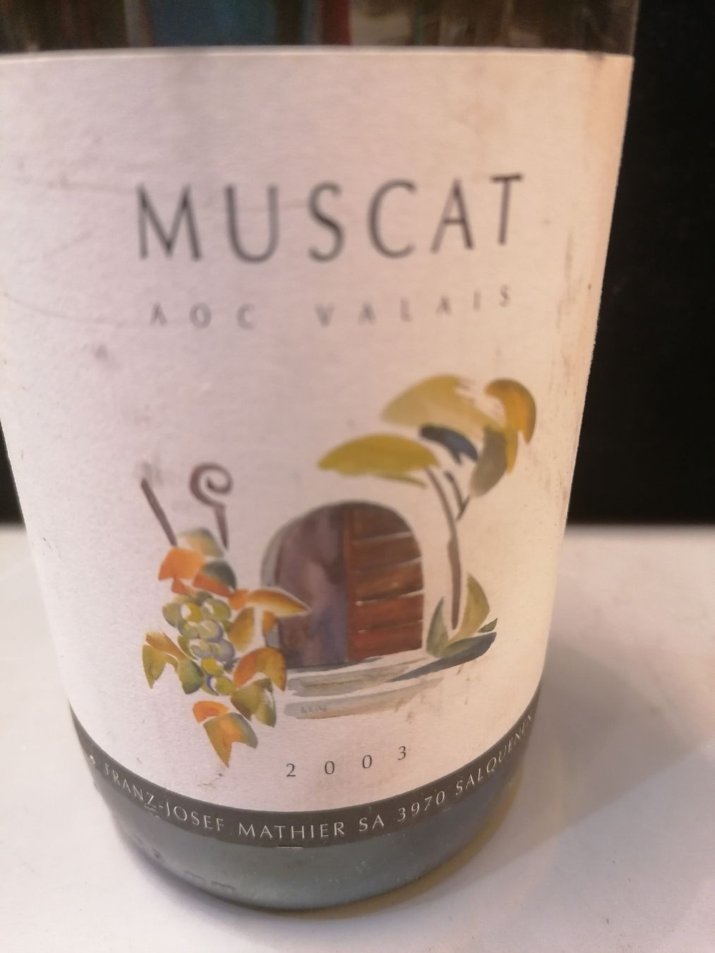 Wein: Muscat AOC Valais 2003 - Vin blanc du Valais – Neu (gemäss Beschreibung) aus Genève von Leboucheoreilles 2