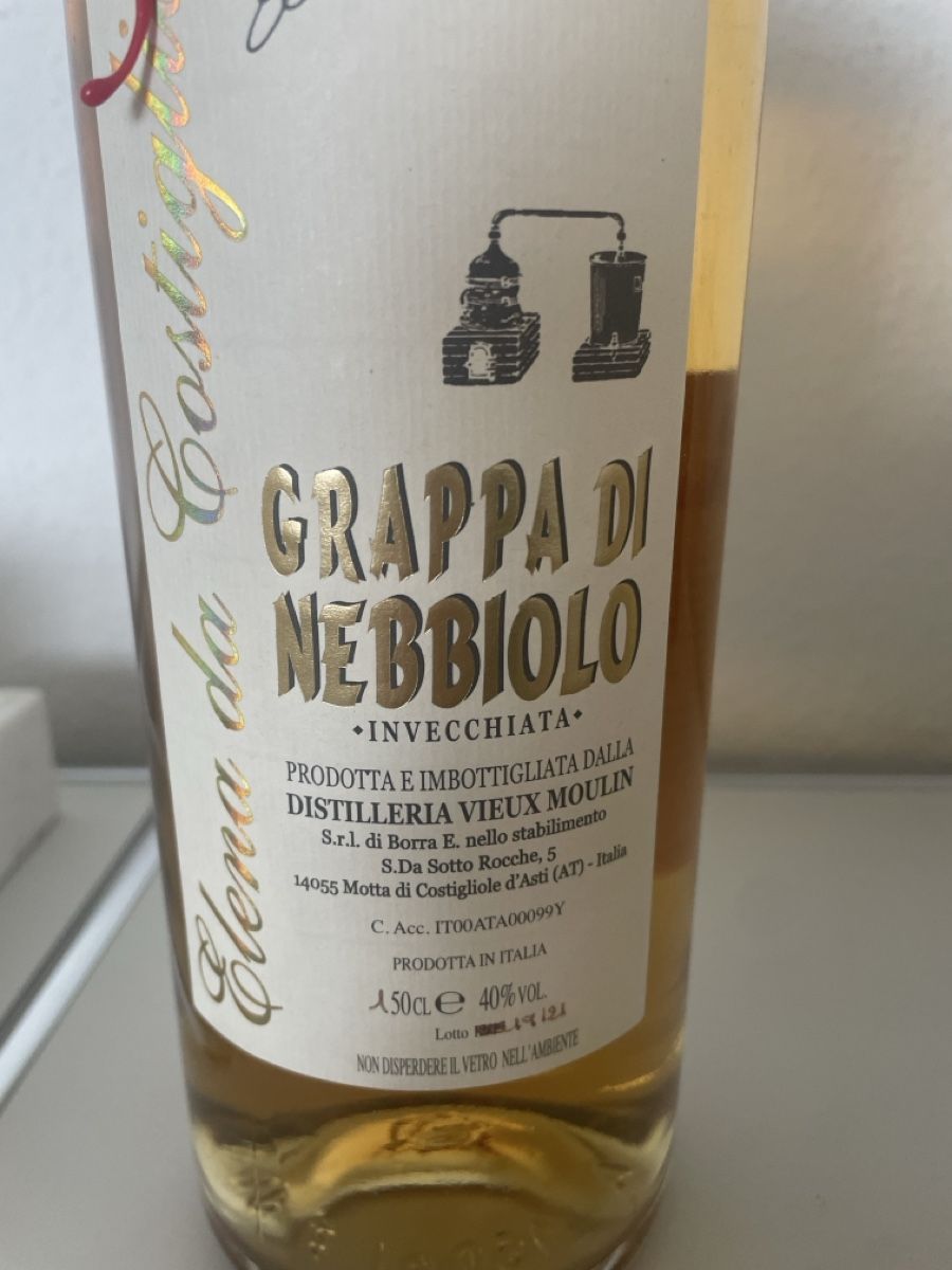 Bevande alcoliche: Grappa Di Nebbiolo – Nuovo e nell'imballaggio originale da Rüschlikon venduto da zehnvoracht 2