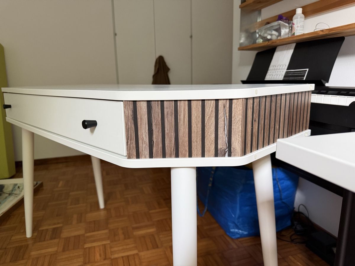 Scrivanie: Schreibtisch Capri – Weiss/Eichefarben – Usato da Zürich venduto da Mosli 6