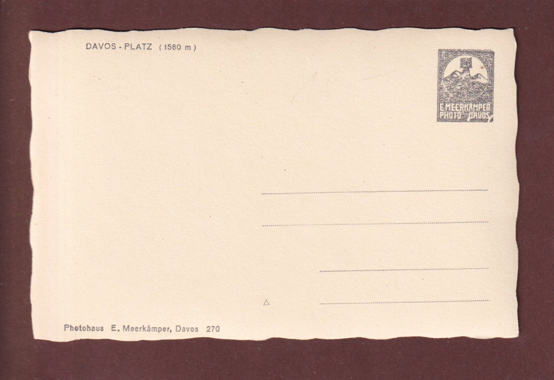 Cartes postales: DAVOS-PLATZ – D'occasion à Pully par nicecards 1