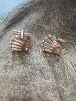 Luxuriöse Manschettenknöpfe, Roségold Optik