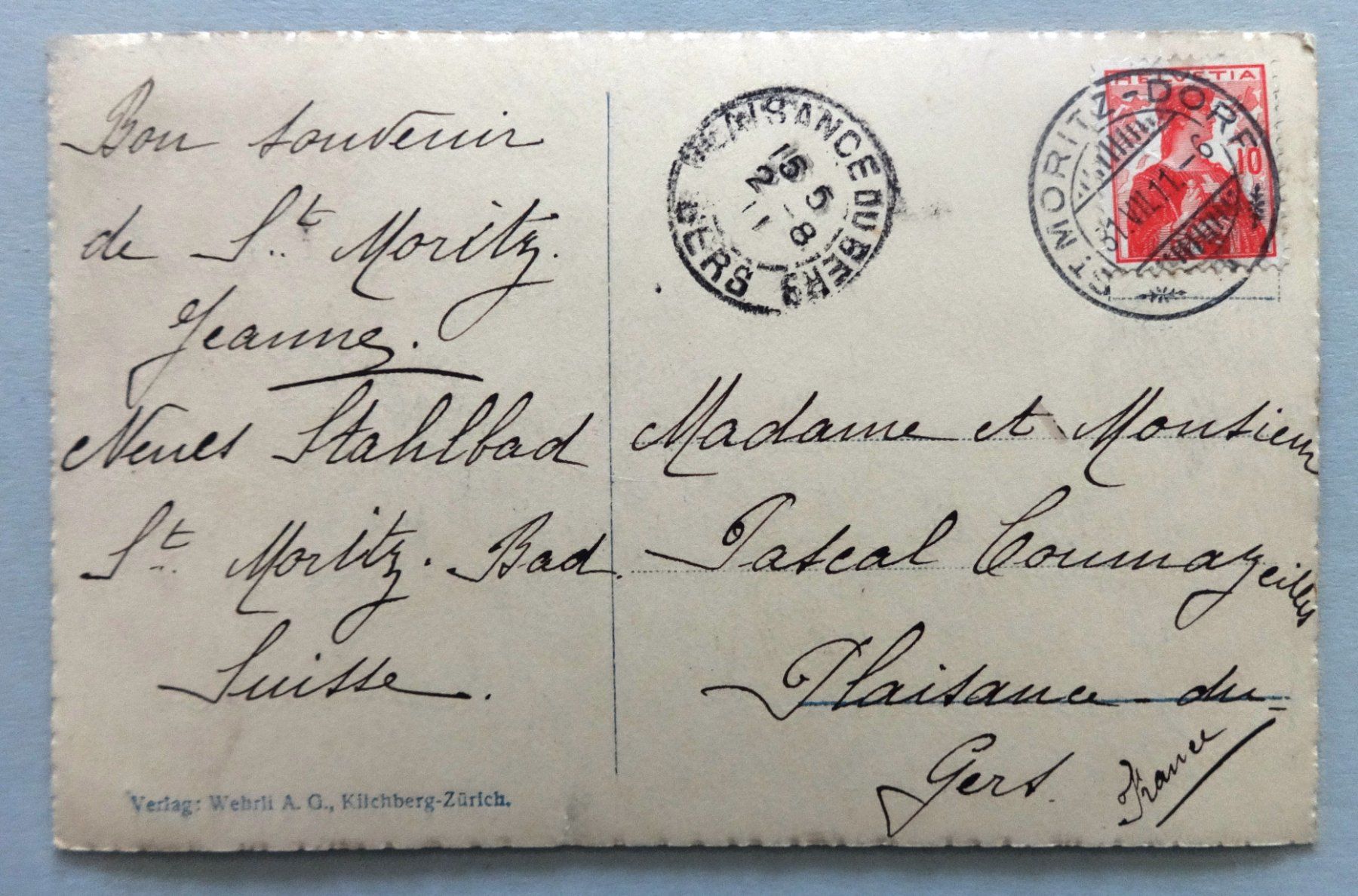 Cartes postales: St. Moritz und Piz Languard 3266 m – Défectueux à Fétigny par Billy2miny 1