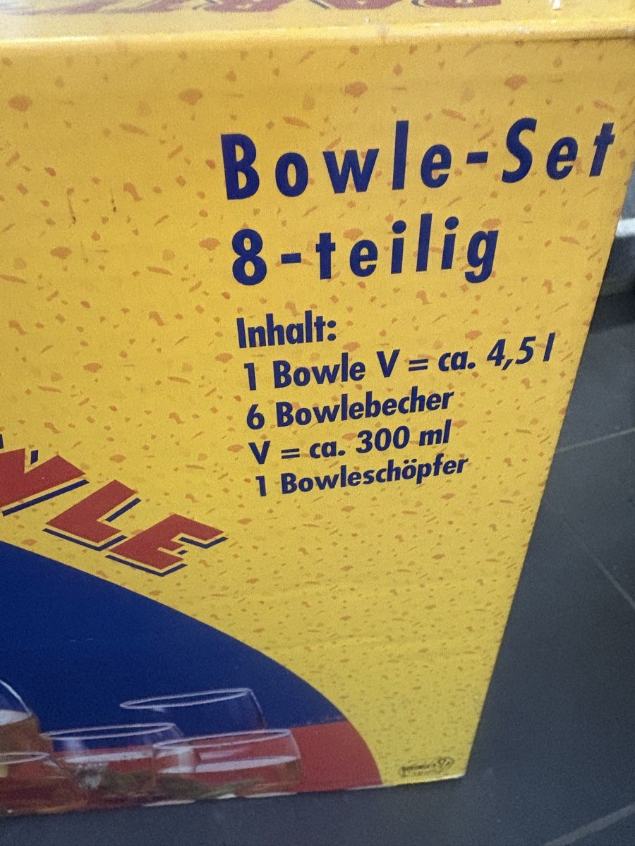 Services de table: Bowle Set , NEU – Neuf avec emballage d'origine à Obbürgen par bugi6868 1