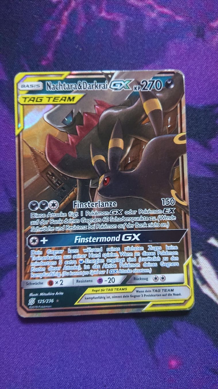 Pokémon Sammelbilder & Trading cards: Nachtara & Darkrai GX Tag Team DE – Gebraucht aus Chur von FreakofRarity