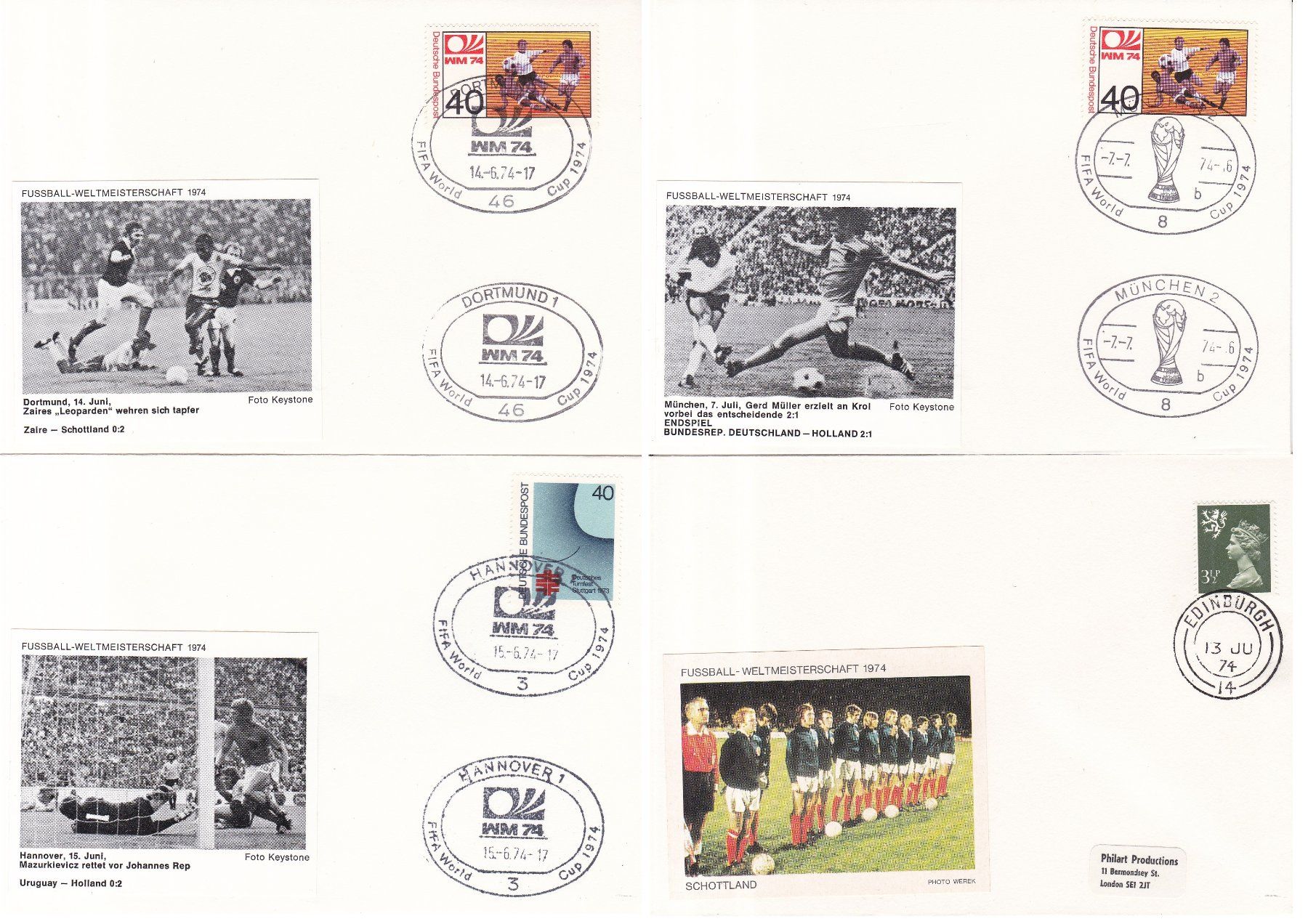 Tous les timbres: 54 Stk. FDCs, Sonderbriefe "Fussball WM" – D'occasion à Münchwilen AG par Nesar 2