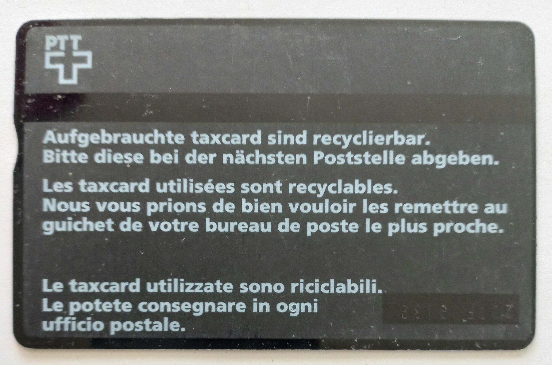 Swisscom Schede telefoniche: PTT taxcard - Kunst - CH – Usato da Niederuzwil venduto da lubimaja 1