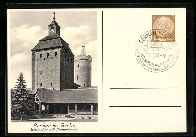 Cancelleria postale: Ganzsache PP122F1: Bernau bei Berlin, K – Usato da Berlin venduto da bartko-reher