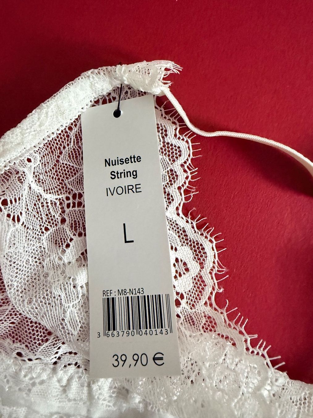 Altra biancheria intima: MANOUKIAN, Nuisette mit String, Grösse L, Farbe Weiss – Nuovo e nell'imballaggio originale da Rudolfstetten venduto da gst_g7xl 4